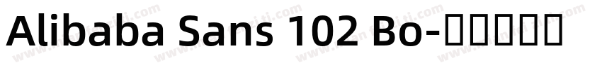Alibaba Sans 102 Bo字体转换